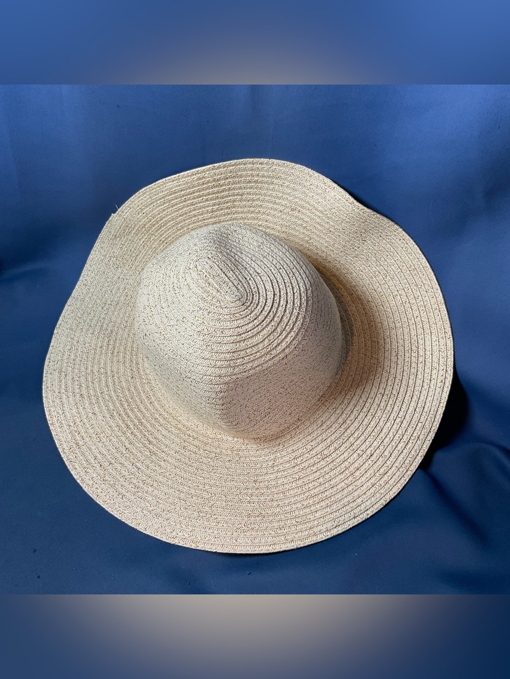 Wide Brim Straw Sun Hat Beige Packable Beach Vacation Summer Hat and yard work